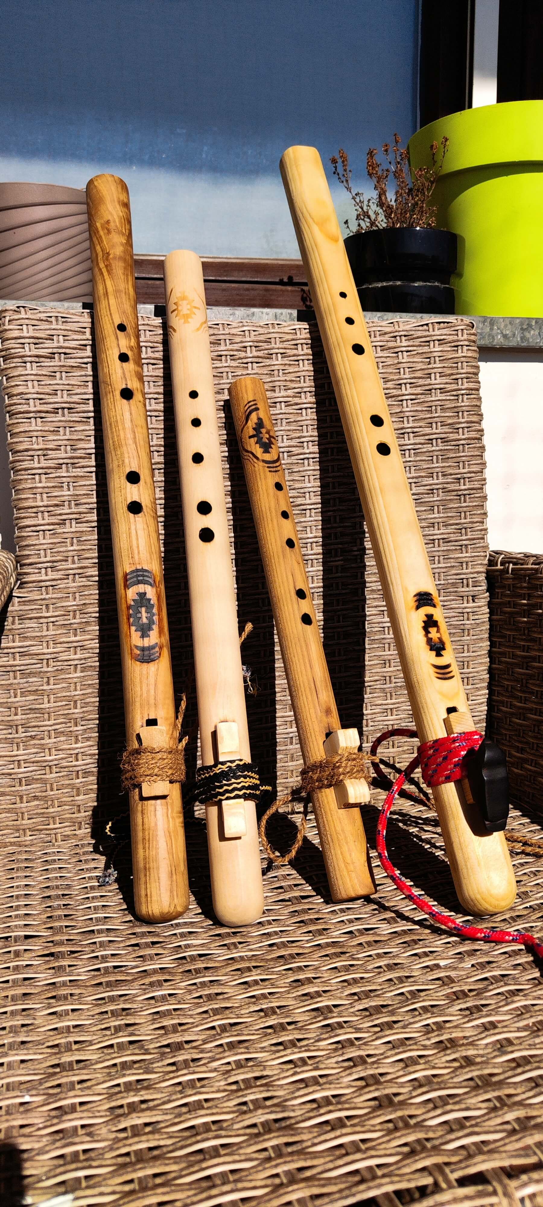 Native American Style flauta - Orah (Low D) - Ručni rad — slika 1