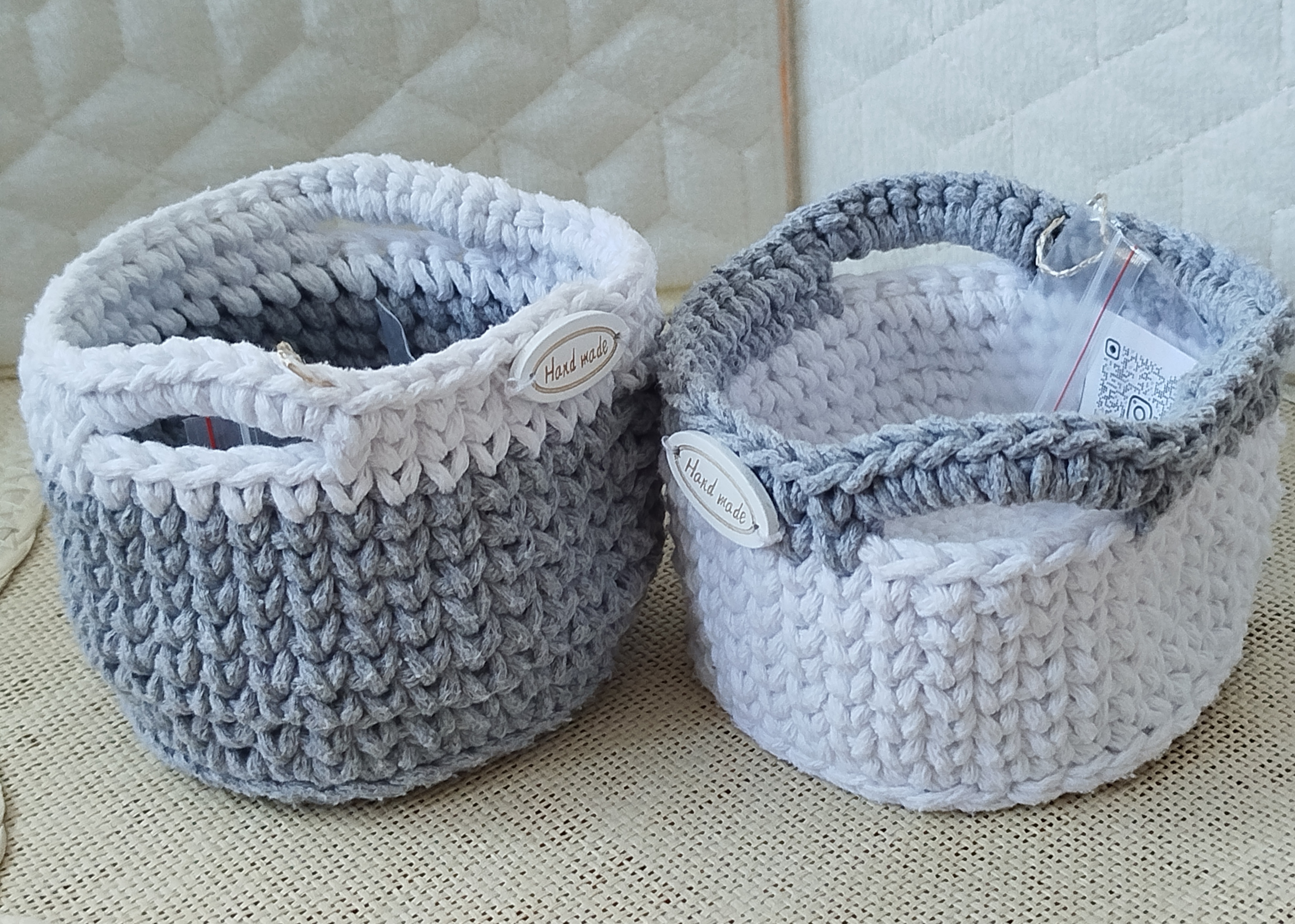 Set ručno pletenih korpi — slika 1