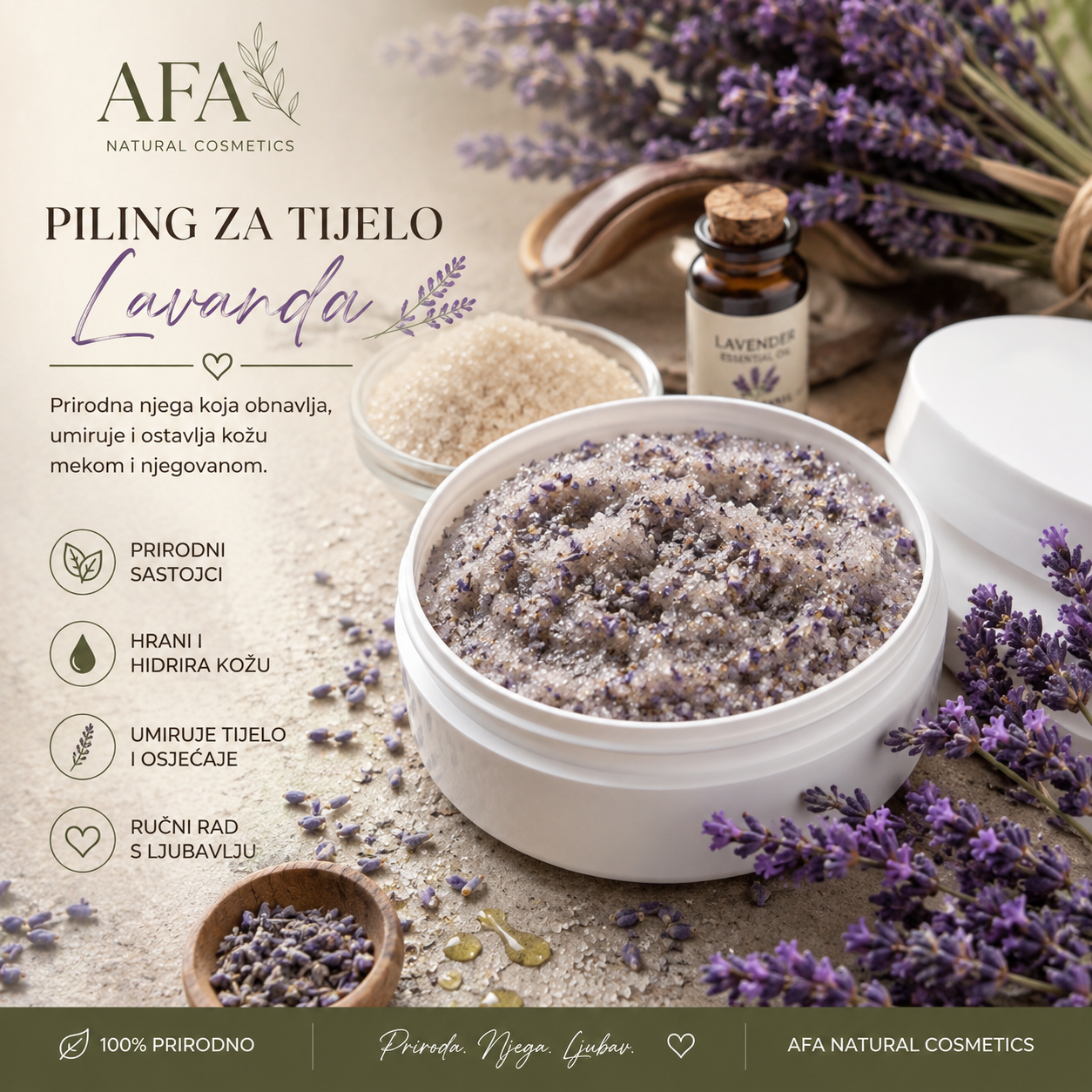 Piling za tijelo lavanda