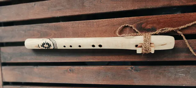 Native American Style flauta,  Hrast (Mid Ab/G#) - Ručni rad