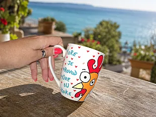 Rucno oslikana solja
