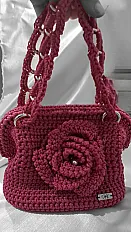 Clutch torbica sa ružom 