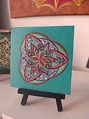 Mandala na platnu