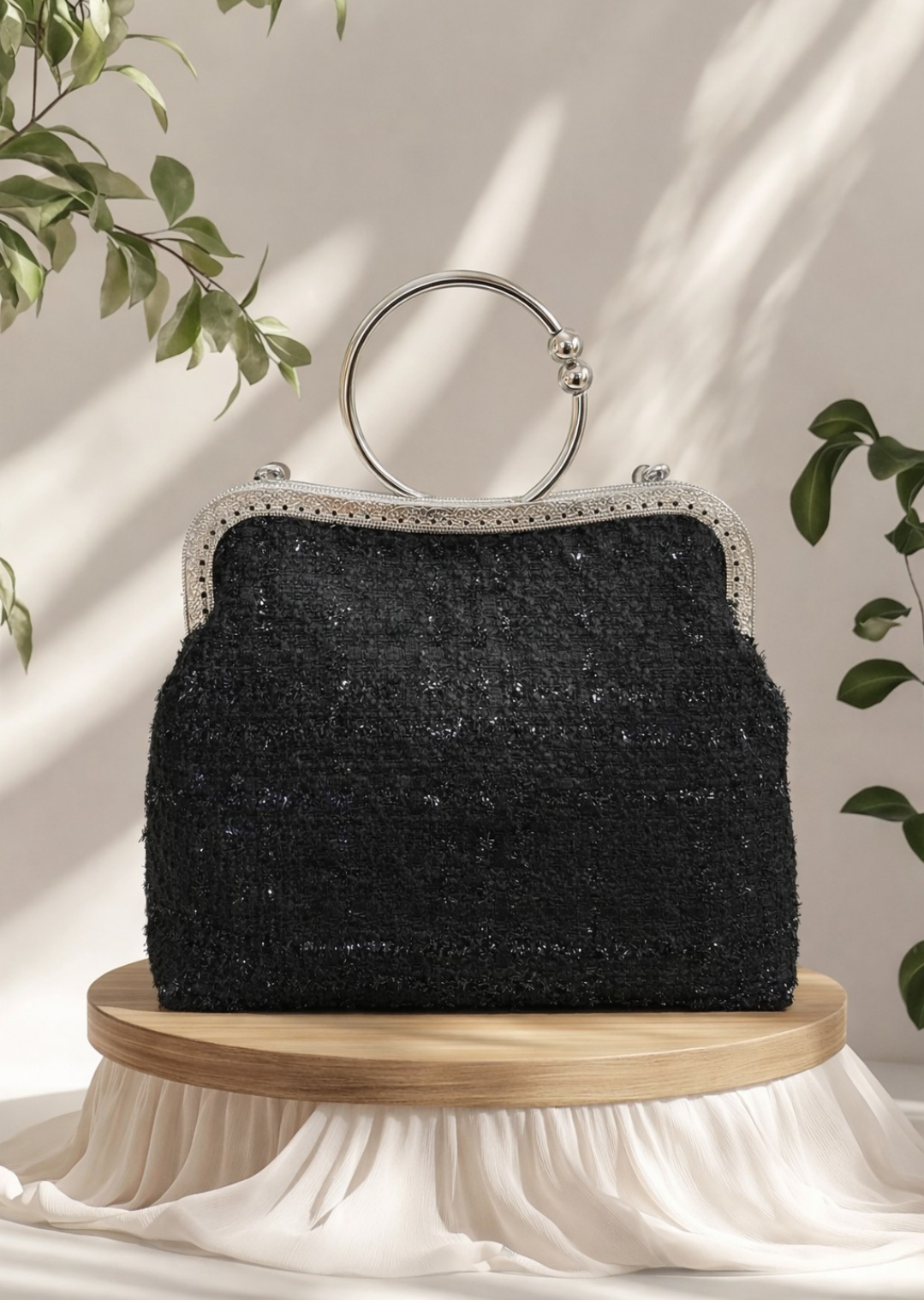 Noir tweed bag — slika 1