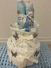 Elegantna Torta od Pelena s Baby Poklon Setom