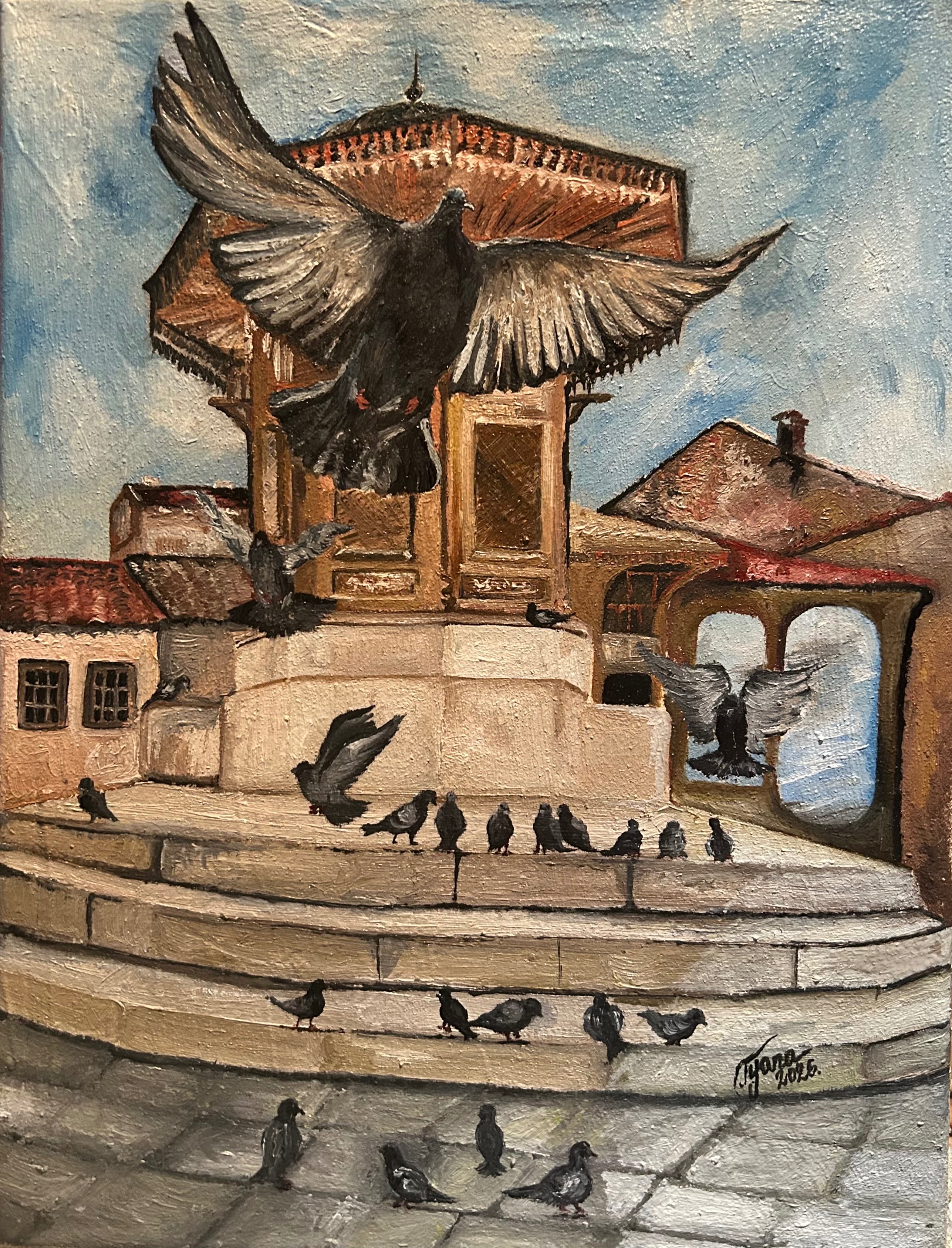 Umjetnička slika “Sebilj” — slika 1