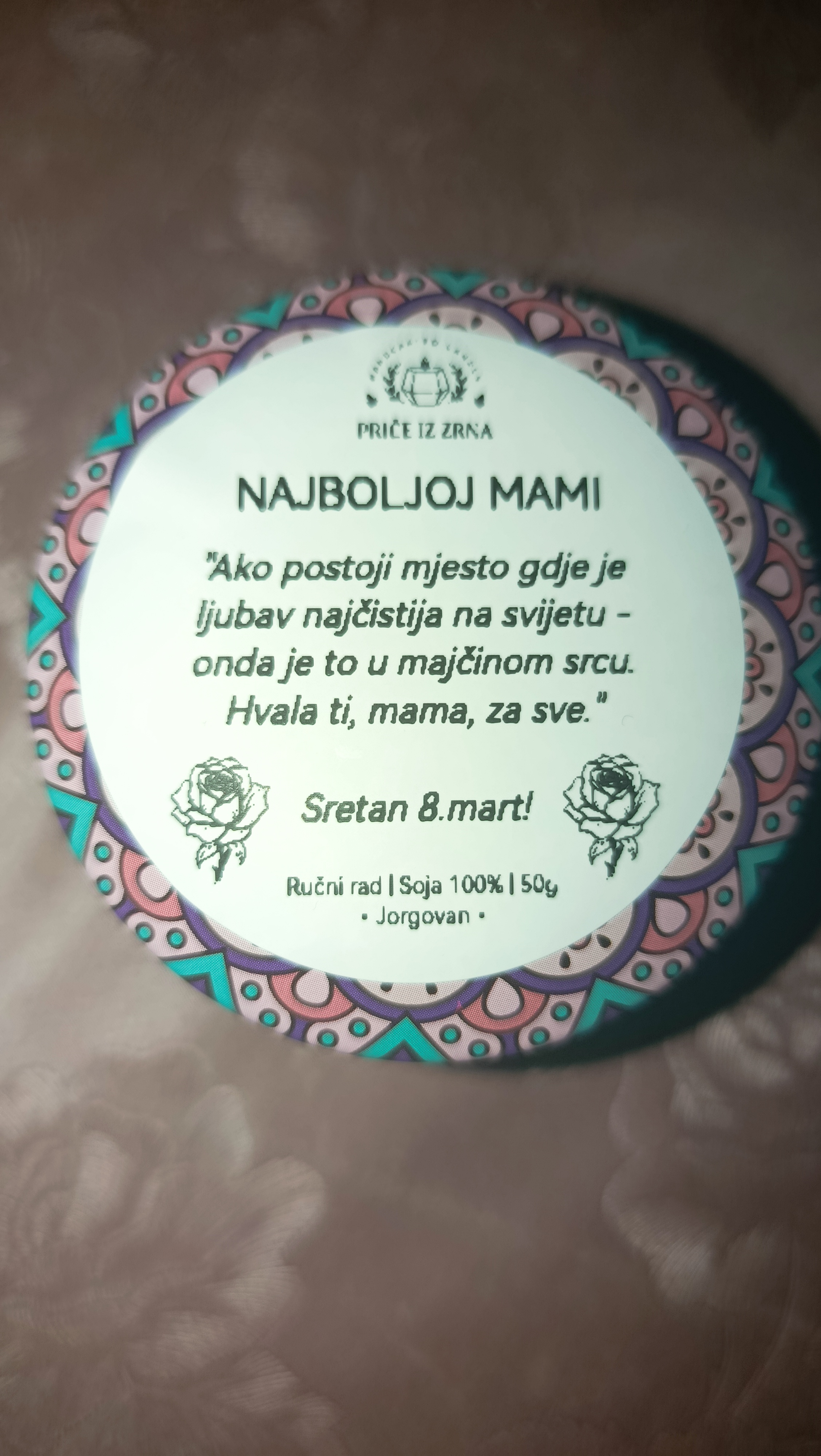 Mirisna svijeća Jorgovan 50g — slika 1