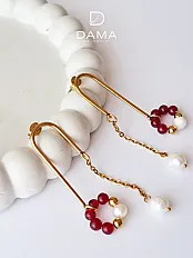 Naušnice bordo 01