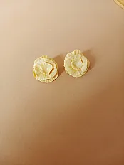 LENTA Stud Naušnice | Butter Žuta