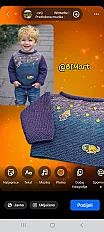Pleteni džemper "svemir" — slika 3