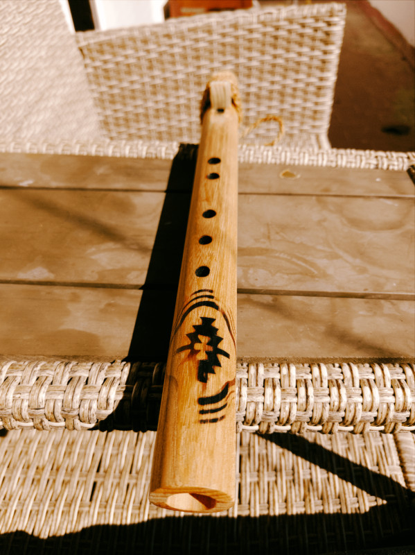 Native American Style flauta - Jasen (Mid A) - Ručni rad — slika 5