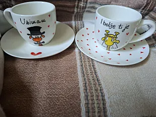 Šoljice za kafu rucno oslikane — slika 4