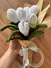 Buket bijelih tulipana — slika 2