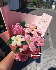 Roze plišani buket  — minijatura 4