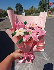 Roze plišani buket  — minijatura 2