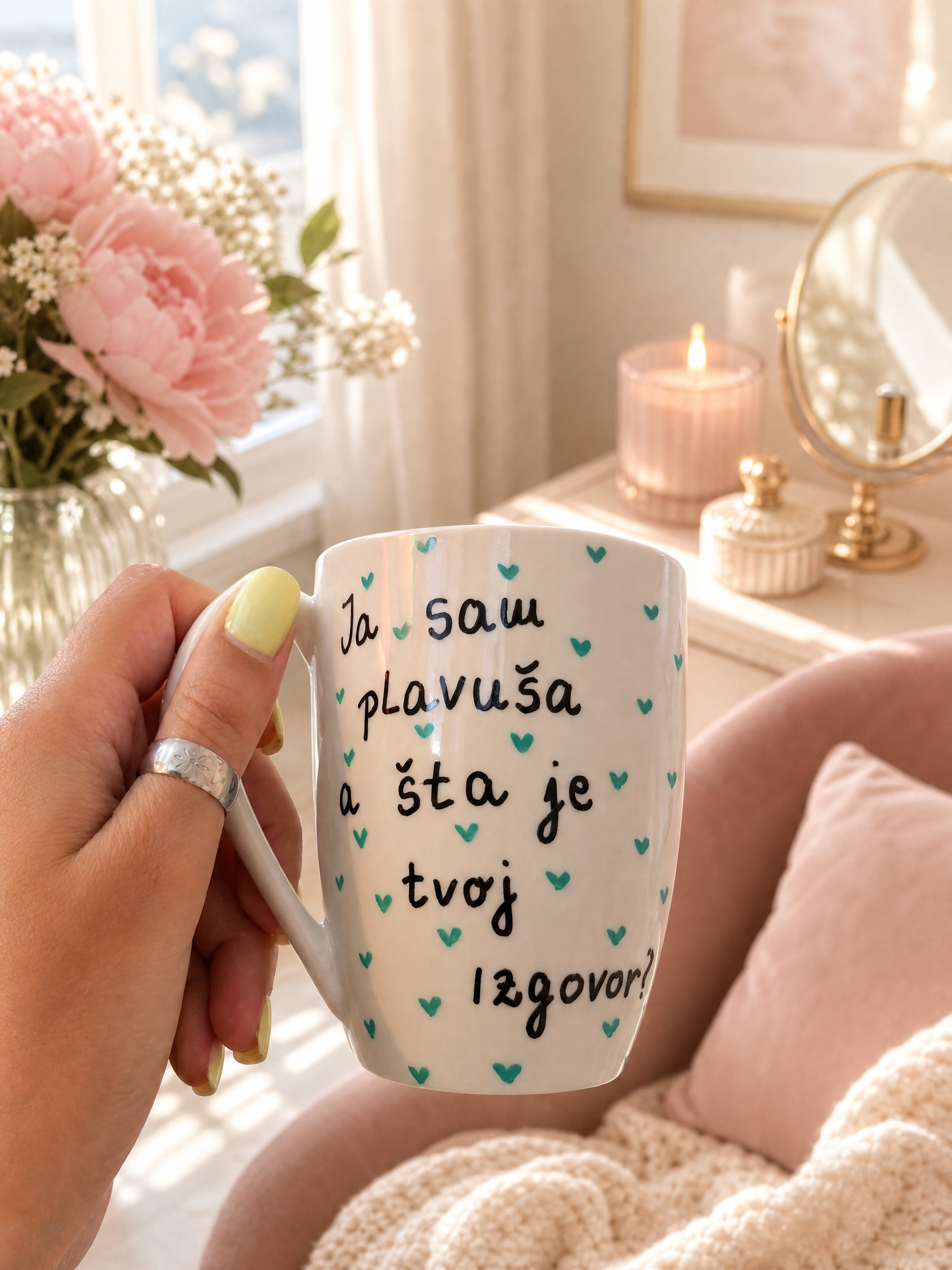 Rucno oslikana solja — slika 2