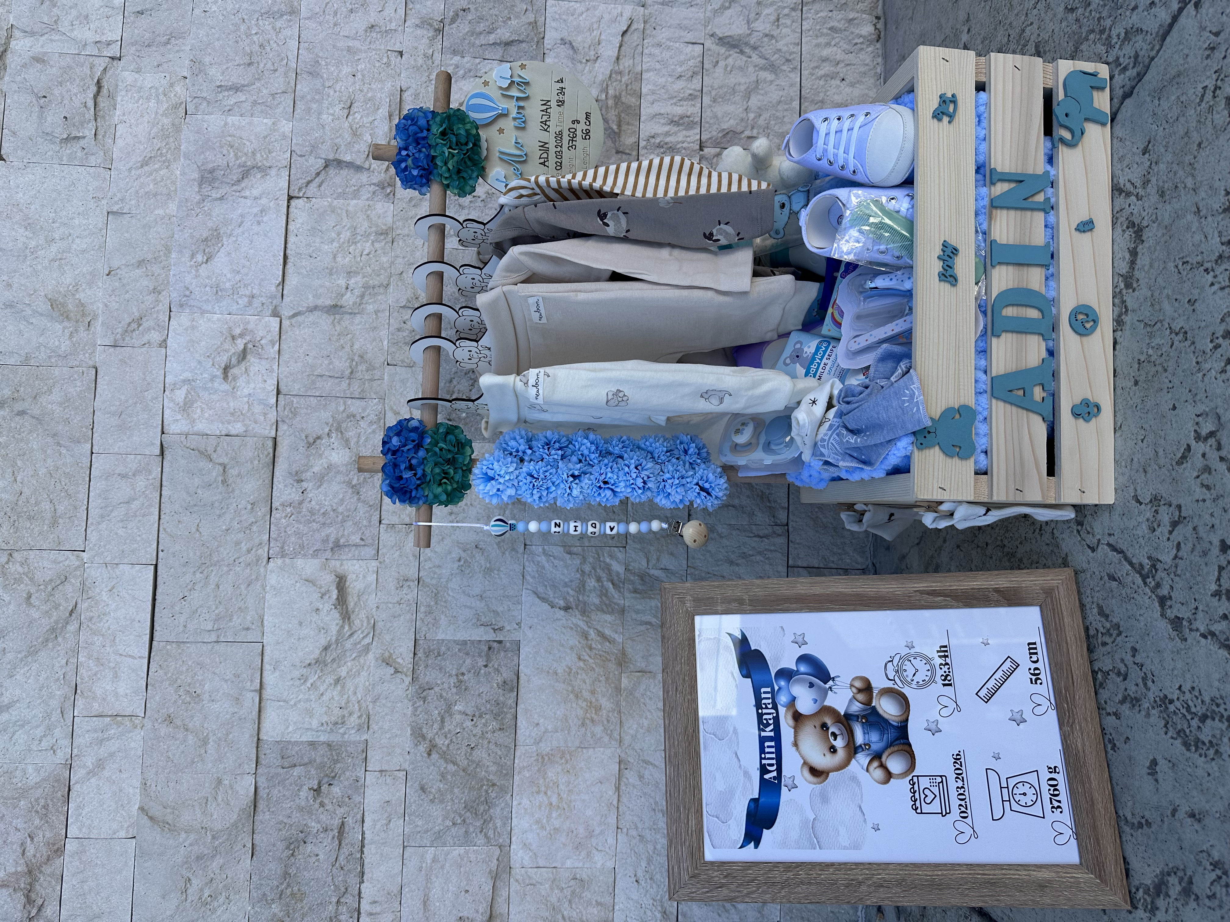 Premium Baby Box s Imenom – Unikatni Poklon za Bebu — slika 3