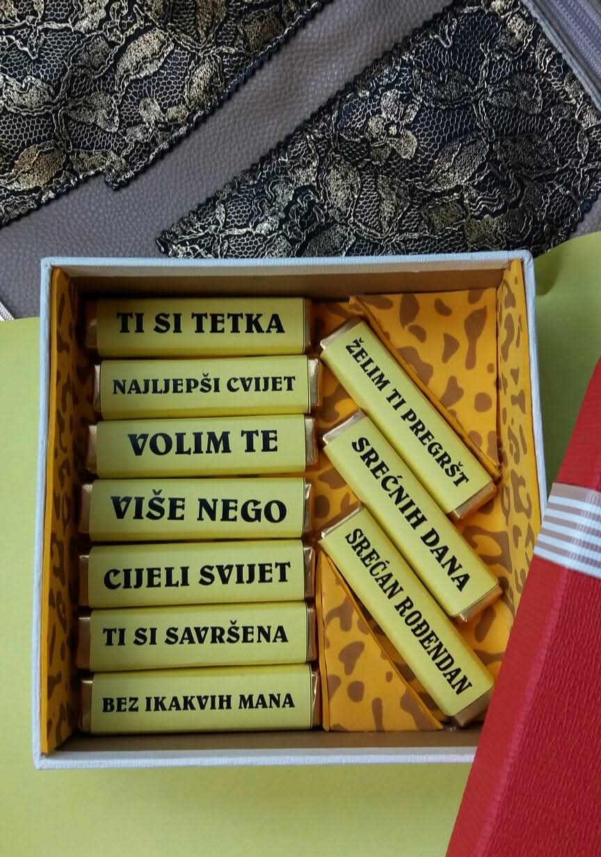 Čokoladice sa natpisima po želji — slika 2