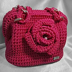 Clutch torbica sa ružom  — slika 3