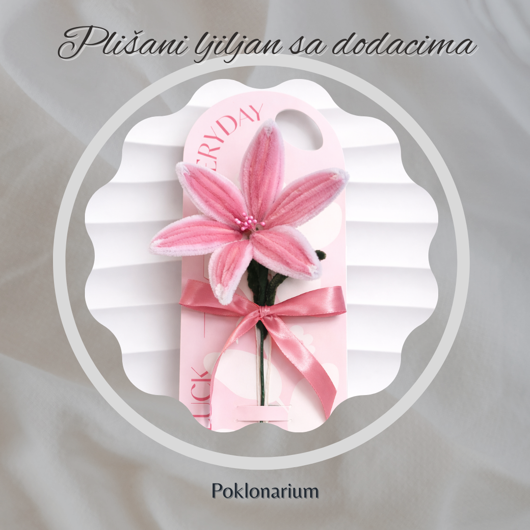 Plišani ljiljan sa ručkom  — slika 2